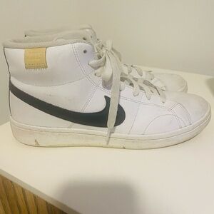 Nike Men's White and Black High-Top Sneakers